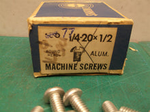 (77) 1/4"-20 x 1/2" Aluminum Slotted Round Head Machine Screws