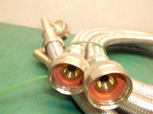 set of 2 right angled washing machine hoses