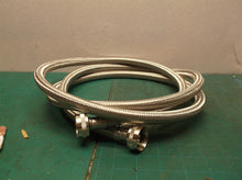 Everbilt 3/4 in. FHT x 3/4 in. FHT x 96 in. Stainless Steel Washing Machine Supp