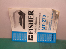 Manual only for a fisher mt-272 272D turn table ds1