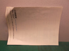 Manual only for a fisher mt-272 272D turn table ds1