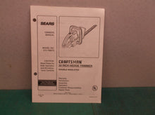Manual only for a craftsman 315.798670 20" hedge trimmer ds1