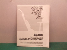Manual only for a Sears Kenmore vacuum cleaner c01zlp20u00-4369584b ds1