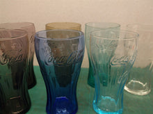 Lot of 9 various coca cola glasses