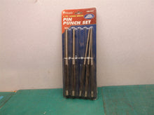 PITTSBURGH 93111 Long Drive Pin Punch Set 5 Piece Carbon Steel Black Oxide Tool