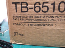 Toshiba TB-6510 (TB6510) Waste Toner Receptacle / Disposal Tank, Box of 4 Toshib
