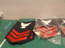 assorted lot of us navy ranking patch red