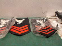 assorted lot of us navy ranking patch red