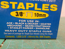 5 boxes Arrow Fastener 606 Wide Crown Swingline Heavy Duty 3/8-Inch Staples, 1,0
