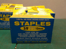 5 boxes Arrow Fastener 606 Wide Crown Swingline Heavy Duty 3/8-Inch Staples, 1,0