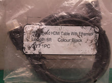 lot of 2 hdmi cables 1 6ft 1 10ft