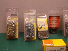 lot of 11 boxes tacks brads and pins