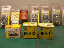 lot of 11 boxes tacks brads and pins
