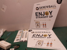 Skrewball peanut butter whiskey display sign set