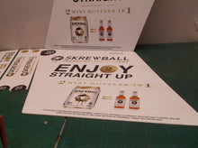 Skrewball peanut butter whiskey display sign set