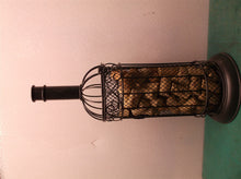 Metal wine bottle cork holder