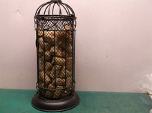 Metal wine bottle cork holder