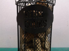 Metal wine bottle cork holder