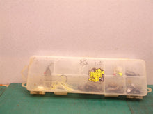 lot of fishing tackle with box