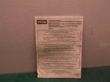 Manual only for a Ryobi PBLIW0118 Volt HP Brushless 4 Mode 1/2” Impact Wrench