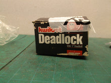 *no key* Kwikset Security 665 Deadbolt Series Antique Brass Double Cylinder Dead