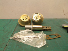 *no key* Kwikset Security 665 Deadbolt Series Antique Brass Double Cylinder Dead
