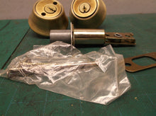 *no key* Kwikset Security 665 Deadbolt Series Antique Brass Double Cylinder Dead