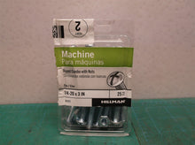The Hillman Group 35221 Round Head Combo Machine Screw with Nut, 1/4 x 3-Inch, 2
