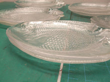 lot of 10 6 1/4x 5 Clear Glass Fish Dish