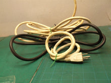 lot of 4, 2white, 1grey, 1black cable