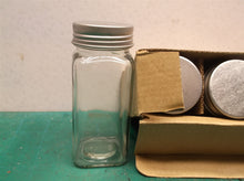 7pcs Glass Jars Lid Spice Herb Seasoning Condiment Storage Container Dispensers