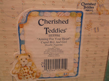CHERISHED TEDDIES - HEART SHAPED CUPID COVERED BOX