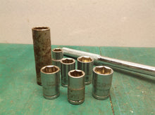 misc. off a 1/2 Socket set with ratchet no brand