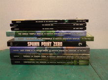 lot of misc. Minecraft books 5 by mark Cheverton 4 by winter Morgan paperbacks 9