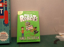 lot of misc. build a robot toy game and 1 book "house of robots" by James Patter
