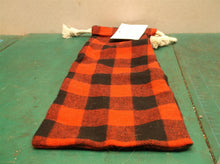 NWT Wondershop Buffalo Check Plaid Fabric Wine Bag Gift Bag Wrapping Rope Ties