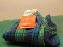 Wondershop Kids size 6 Blue Green Plaid Fleece Pajama Lounge Sleep Pants