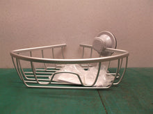 Style Selections Satin Nickel Aluminum 1-Shelf Adhesive or Suction Hanging Showe