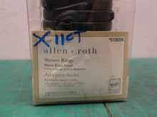 Allen + Roth 11-Pack Matte Black Single Shower Curtain Rings
