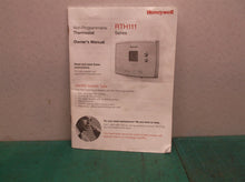 Honeywell RTH111 Series Non-Programmable Thermostat Owner’s Manual
