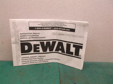 Instruction Manual for Dewalt Random Orbital Sander DWE6420,DWE6421,DWE6423
