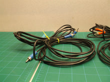 lot of 2 blue male & red to male rca cables