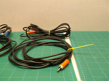 lot of 2 blue male & red to male rca cables