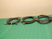 lot of 3 6ft rca male to male cables black