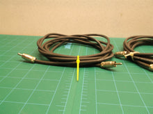lot of 3 6ft rca male to male cables black