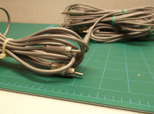 lot of 7 8ft stereo 1/4 inch to 2 channel male rca