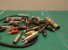 assorted lot of audio adapters
