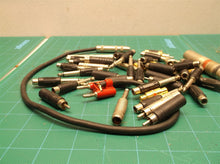 assorted lot of audio adapters