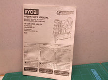 operators manual for RYOBI P322 ONE+ HP 18V 18-Gauge Brushless Cordless AirStrik