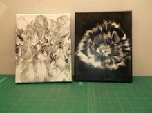 lot of 2 black and white wall art 10x8